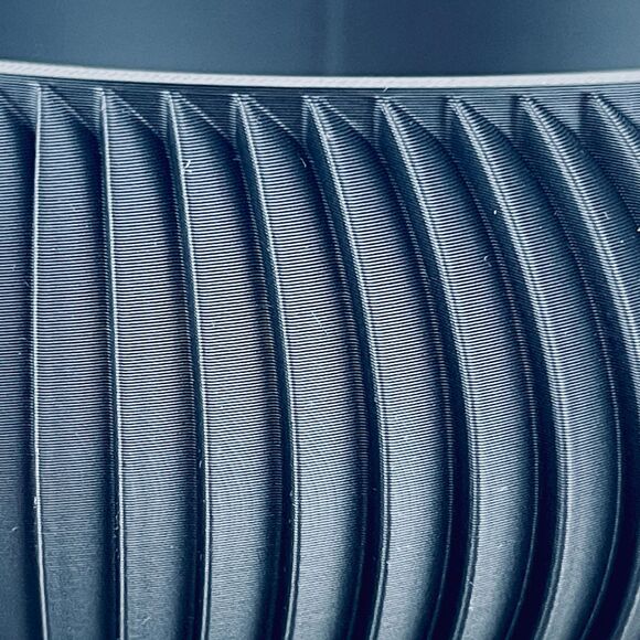 Ribbed Indoor Planter Pot, Miko Planter Pot, Flower Pot, Drainage Tray and stand - Picture 5 of 10